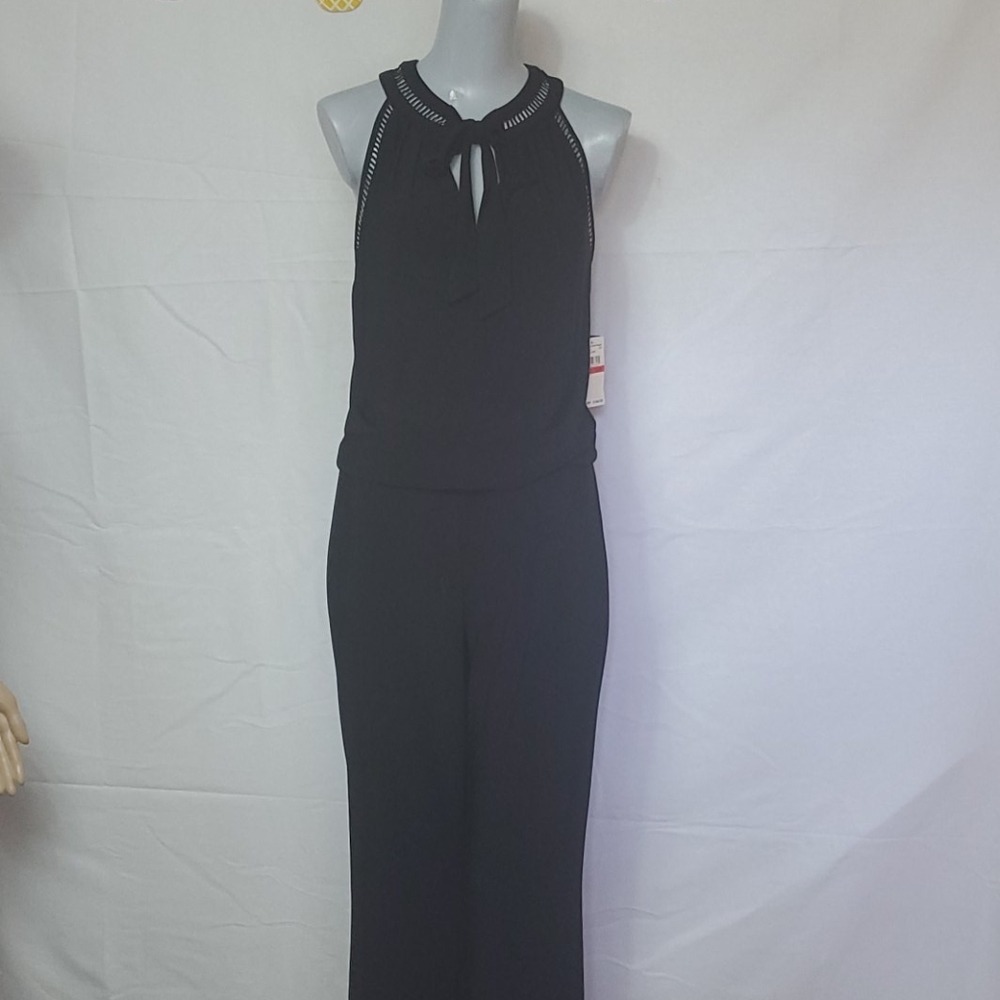 NWT Laundry by Shelli Segal Black Jumpsuit Sz XS